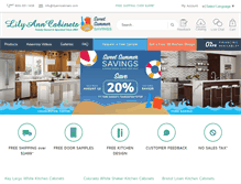 Tablet Screenshot of lilyanncabinets.com